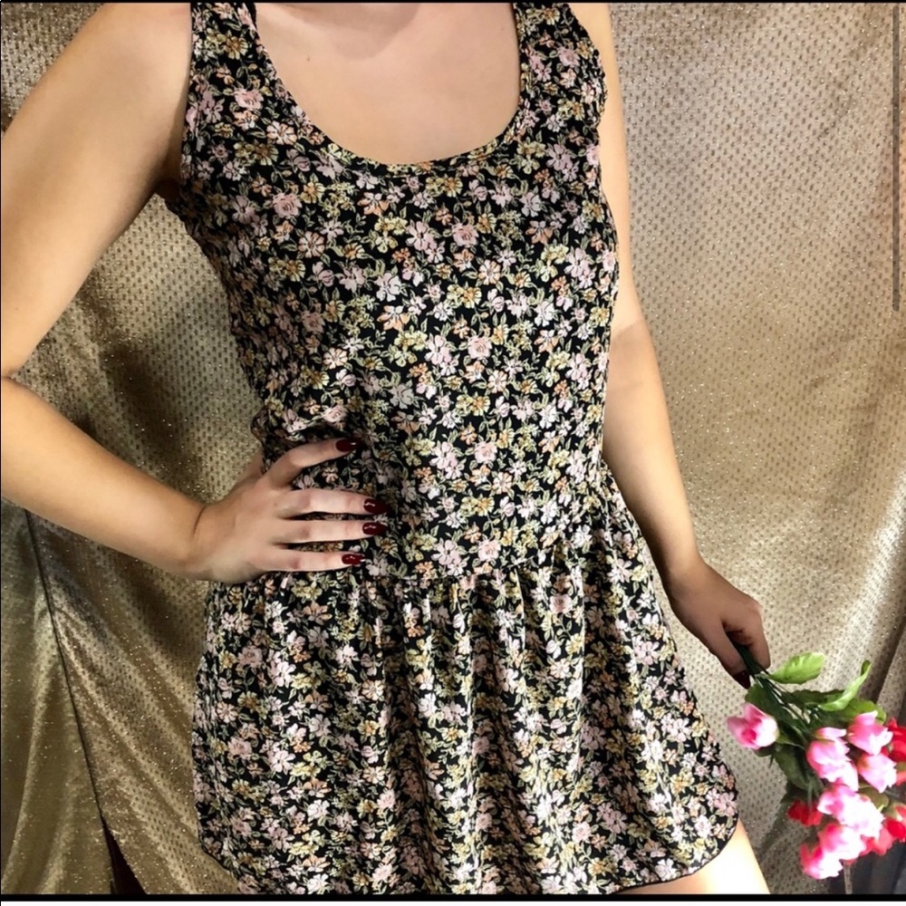 SOLD Rue21 Floral Green Mini Dress